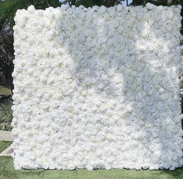 Kvetinová stěna - WHITE