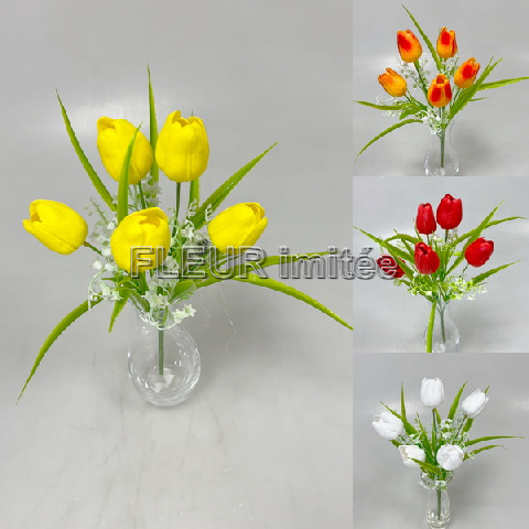 Tulipán x5 latex s konval. 30cm 48/288