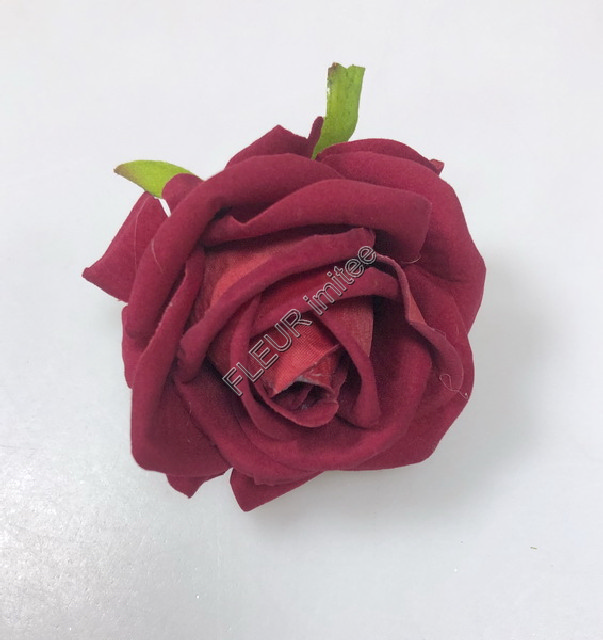 Květ růže velvet 8cm 12/576