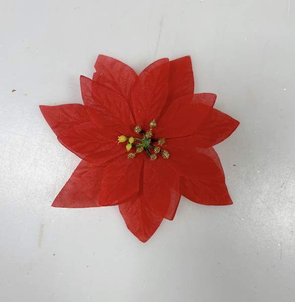 Květ poinsettia 12cm  12/360