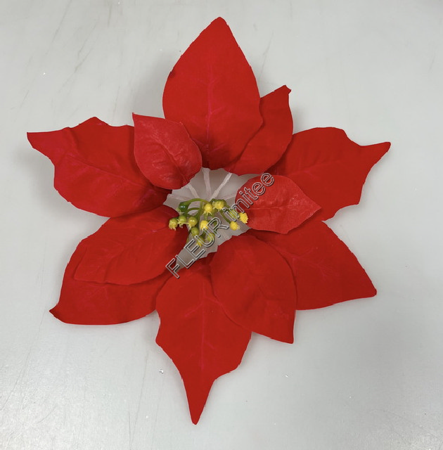 Květ poinsettia  23cm    5/120