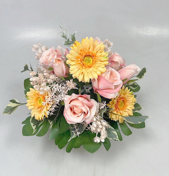 Mísa lilie s gerberou mix 45cm