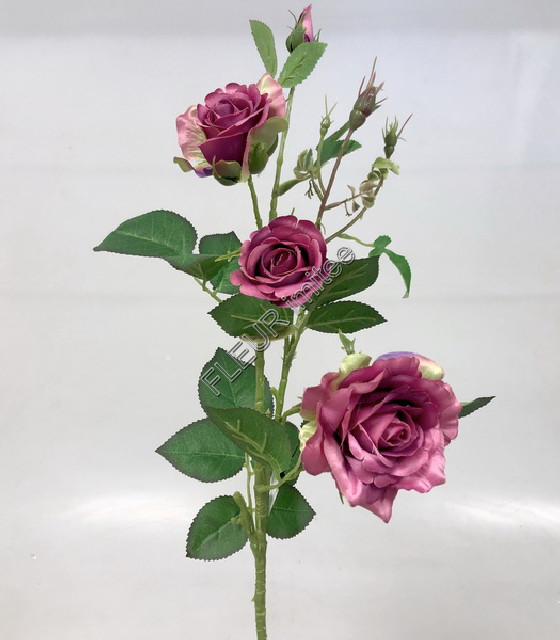 Růže větev x3  75cm  24/240