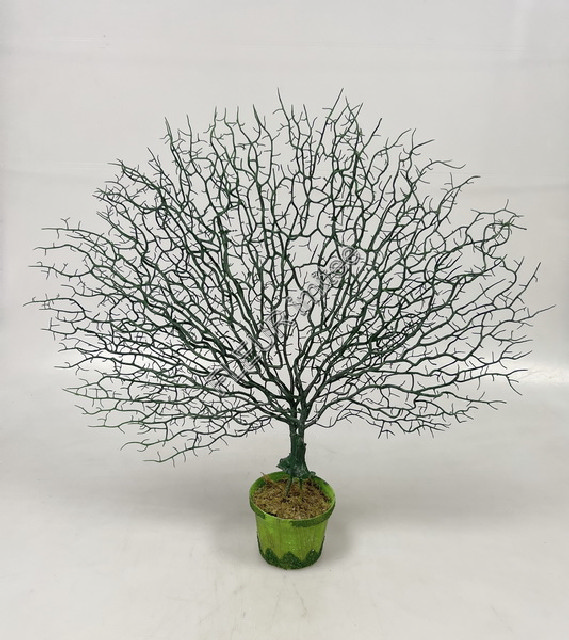 Větev korál 48cm v květníku