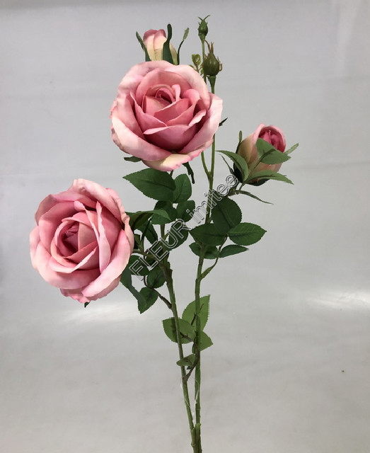 Větev růže x4  67cm 24/240