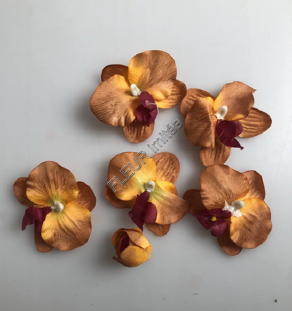 Květ orchidea 6cm  sada5