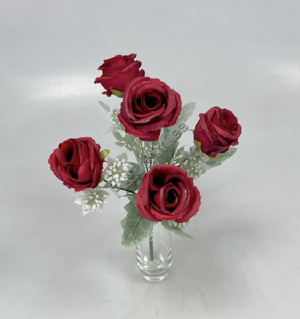 Kytice růže x5 frost  32cm  1/240
