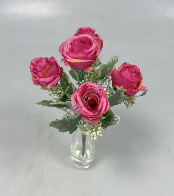 Kytice růže x5 frost  32cm  1/240