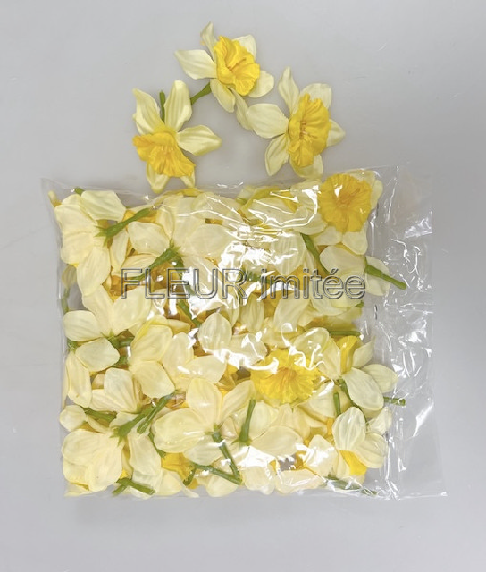 Květ narcis 6cm  sada48   1/100