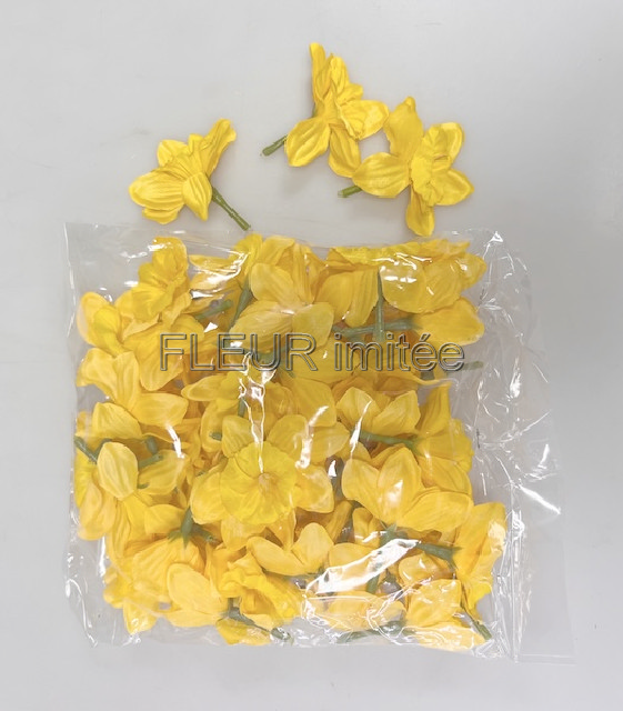 Květ narcis 6cm  sada48   1/100