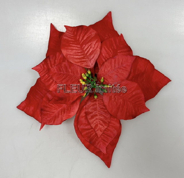 Květ poinsettia 24cm 12/576