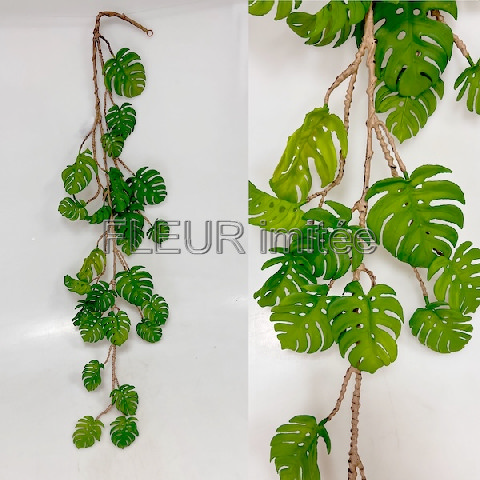 Girlanda monstera 115cm 12/72