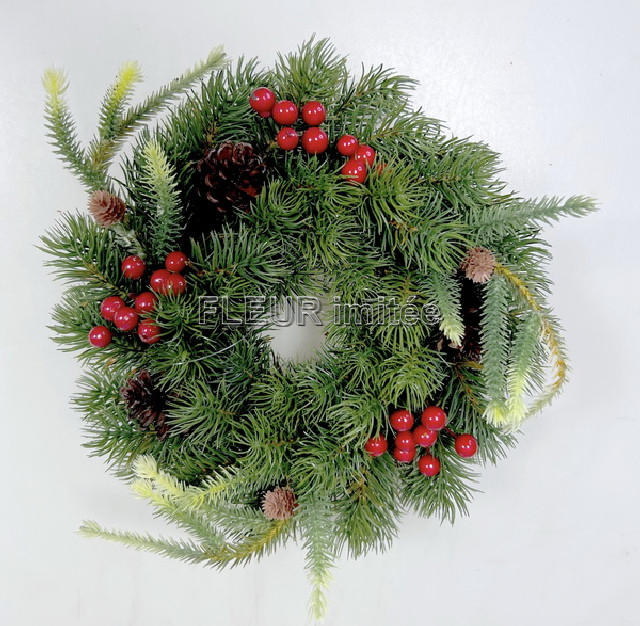 Chvojí věnec 22cm s kul. /48