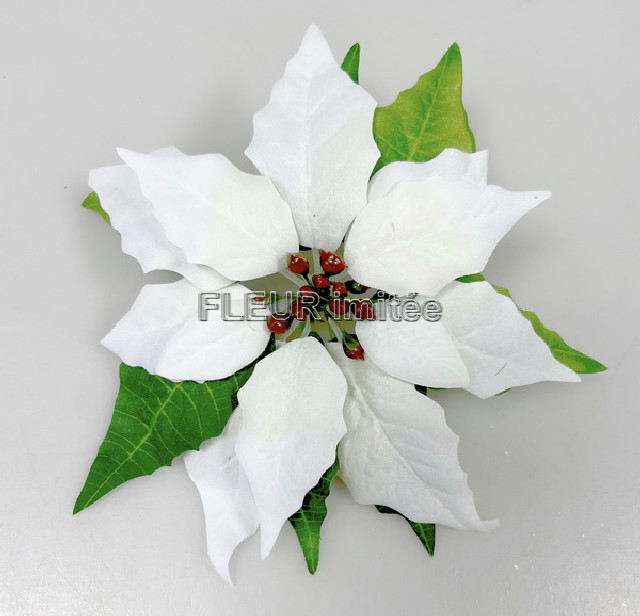 Květ poinsettia 18cm 6/120