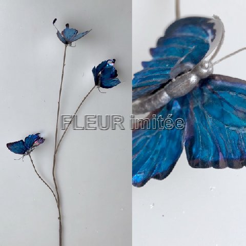Motýl-větev metal 68cm 36/216