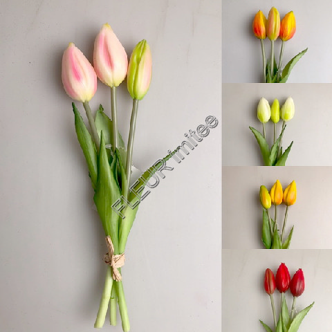 Tulipán latex x3 24cm 24/144